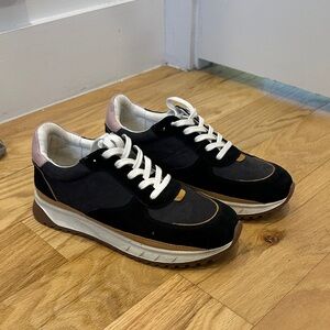 Madewell Black and Pink Sneakers